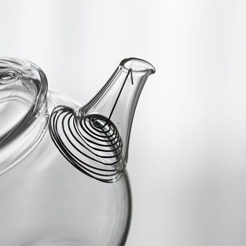 Небольшая емкость 250 мл, термостойкий небольшой стеклянный чайник с фильтром, чайный набор Kungfu, термостойкий небольшой заварочный чайник, чайная утварь