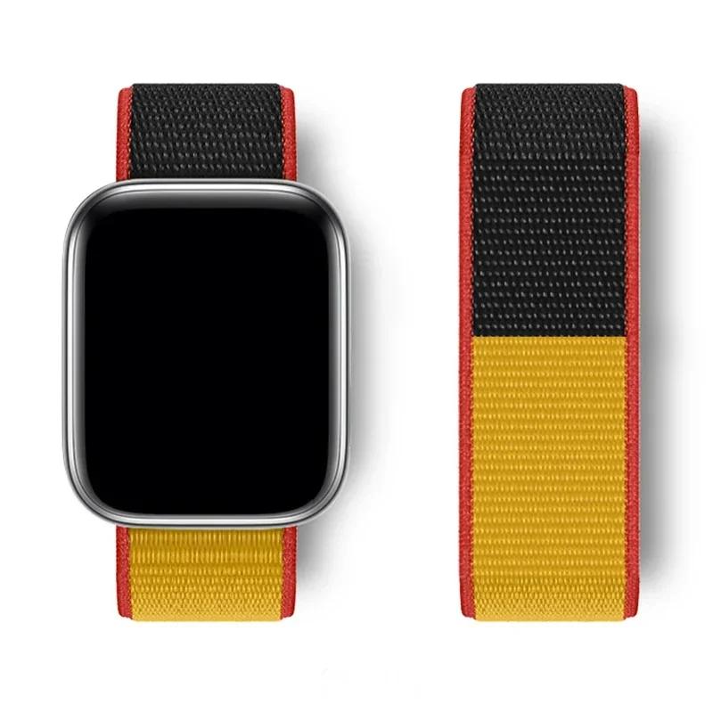 Nylon loop Strap For Watch Band Ultra-2 49mm 44mm 40mm 45mm 41mm Sport pride Bracelet iwatch bands Series 9 8 se 7 6 5 4 3