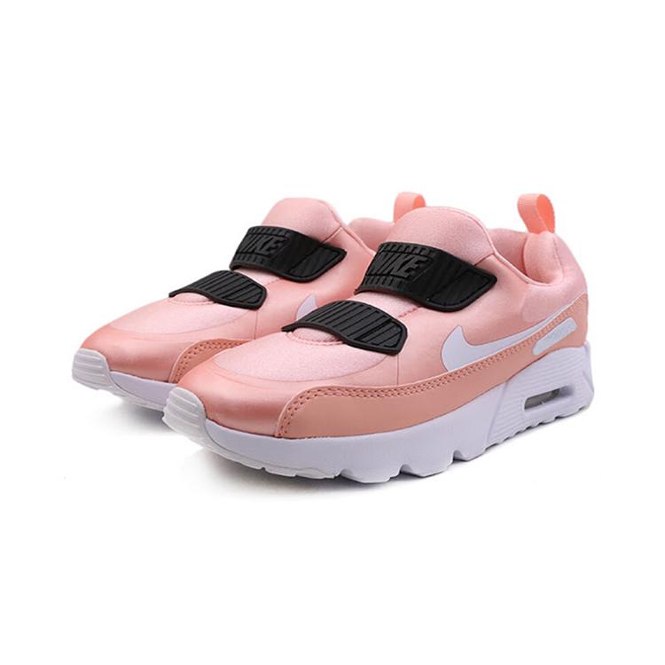 Nike Air Max Tiny 90 Амортизирующие Низкие Беговые Кроссовки Кораллово-Красные Для Детей Возрастом 3 7 Лет AV3194-600