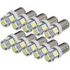 BA9S 5 Row LED Corner Marker/Loom Sphere Parallel Pin Truck 24V White Single Ball Set of 10 BA9S-10