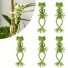 5pcs Frog Plant Support Frame Green Animal Frog Decorative Plant Rack
