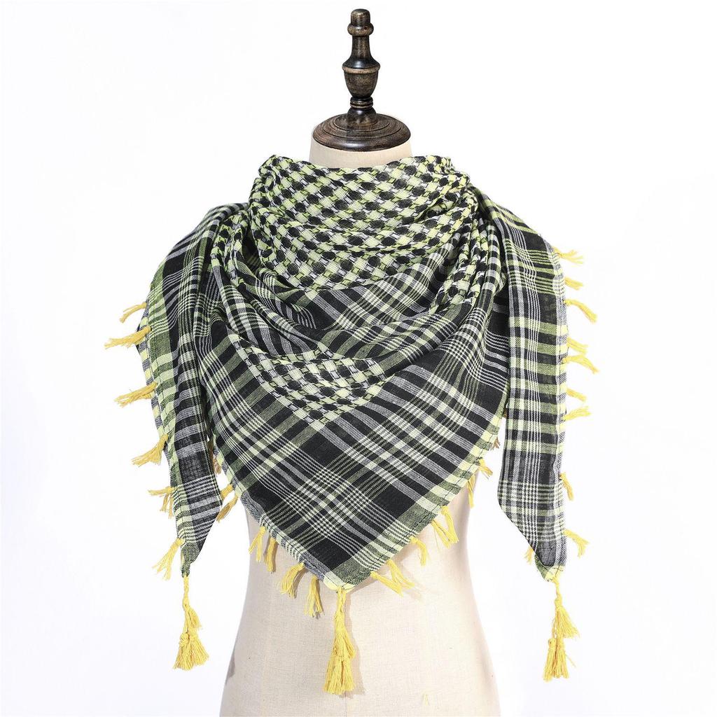 Popular Men's Arafat Keffiyeh with Tassels – Hot Middle East Style, In Stock