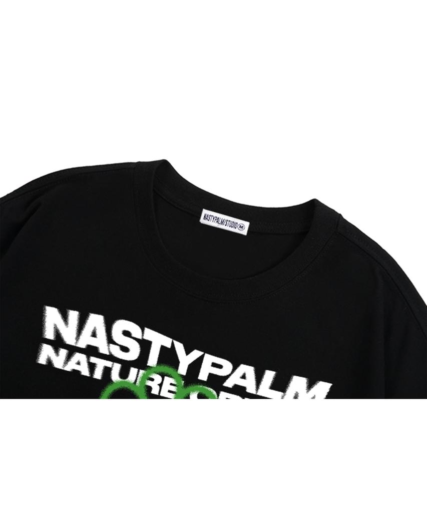 Футболка с графическим логотипом NP STUDIO Nature Черная