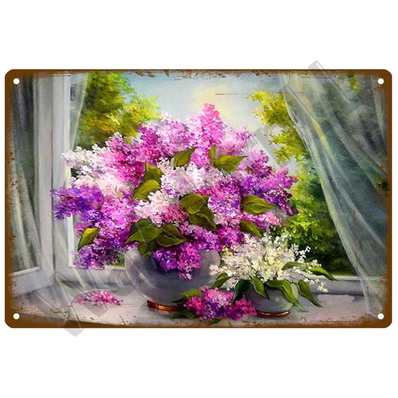 Ретро Декор, металлический знак лаванды, жестяной постер, металлические винтажные вывески с подсолнухом, жестяная вывеска с цветком, ромашка, настенный декор для дома и сада, подарок