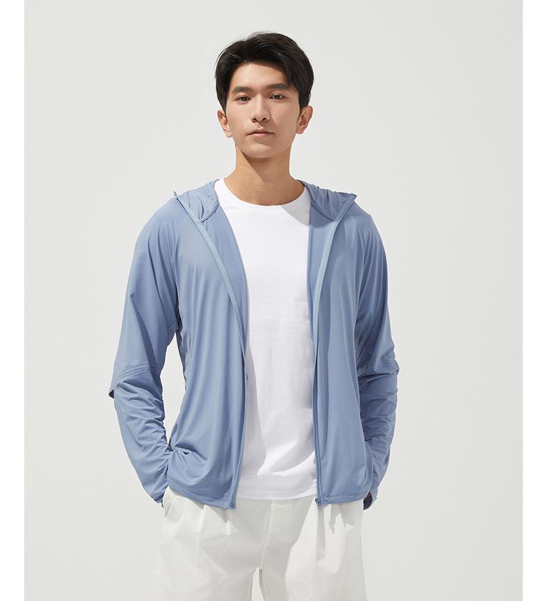 Унисекс куртка с защитой от солнца UPF50+ из ледяного шелка - Дышащая, с защитой от УФ-лучей, Тонкая экипировка для велоспорта