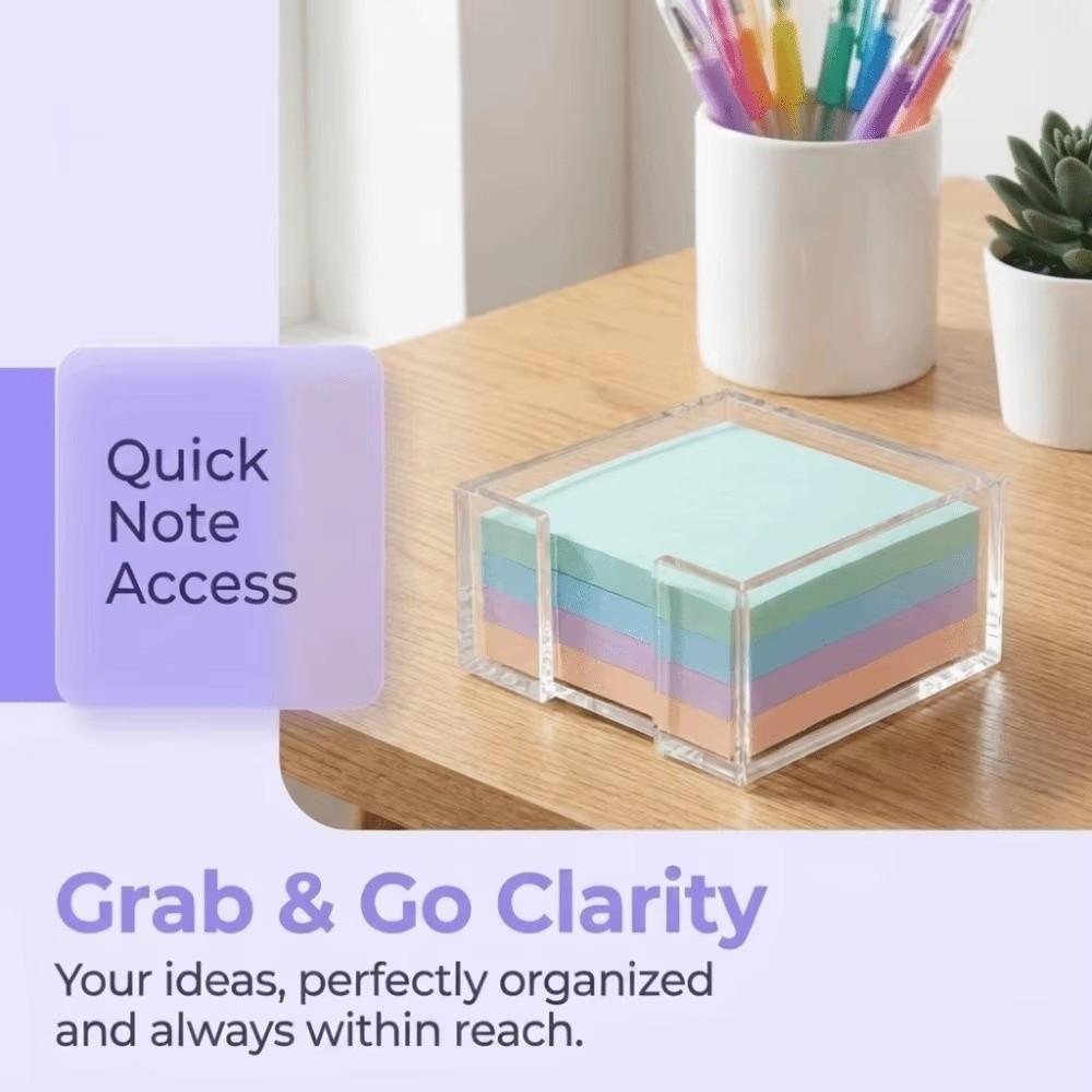 Portable Sticky Note Holder Multi-Functional Desk Organization Tool Workplace Organization