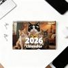 Настенный календарь с котами на 2026 год ЯНВ 2026 Смешной календарь с котами 12 2026 - ДЕК Ежемесячный планировщик
