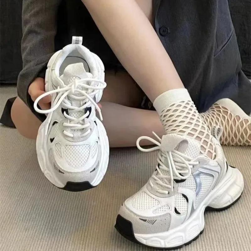 Легкие спортивные кроссовки для женщин в сеточку Campus Style Forrest Gump Daddy All-match Casual Trending Shoes