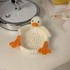 Duck Panda Crochet Coaster Heat-resistant Non-slip Kitchen Countertop Table Protection Handmade Mug Coffee Tea Cup Holder Decoration