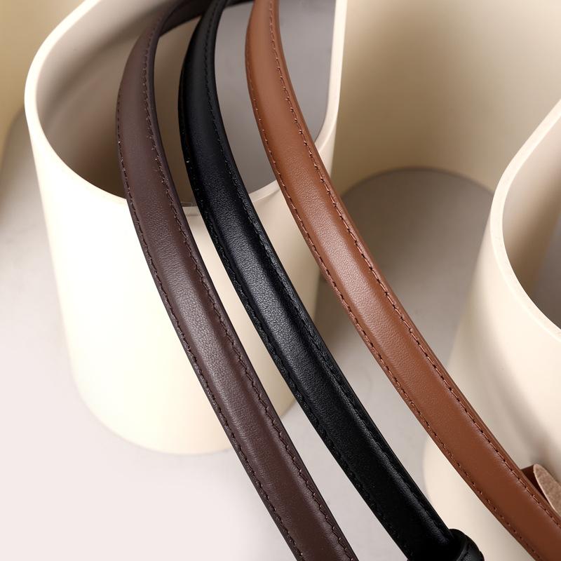 Кожаный Тонкий Ремень Женский Пряжка-Иголка Декорация С Платьем Костюмный Ремень