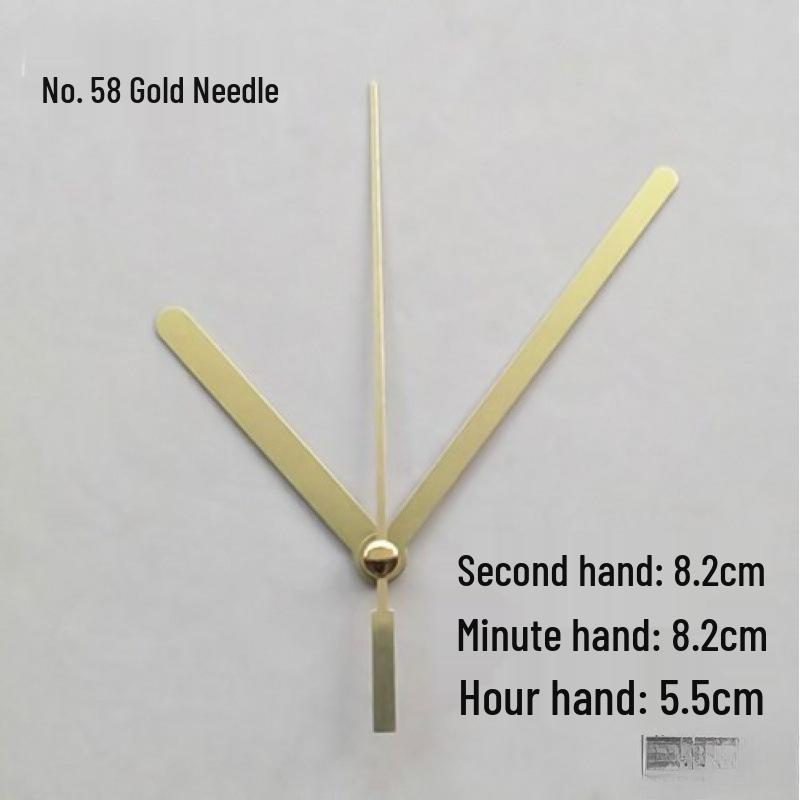 Золотые Стрелки для DIY Кварцевых Настенных Часов - Дизайн с Вышивкой Крестиком и Металлом