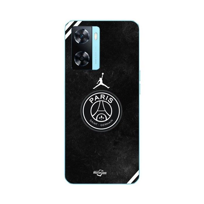 Coque pour Oppo A57s 4G psg jordan logo noir