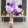 1 Set Paper Lanterns Party Decorations Tissue Pom Poms Flower Balls Simple Installation Boho Wedding Decorations