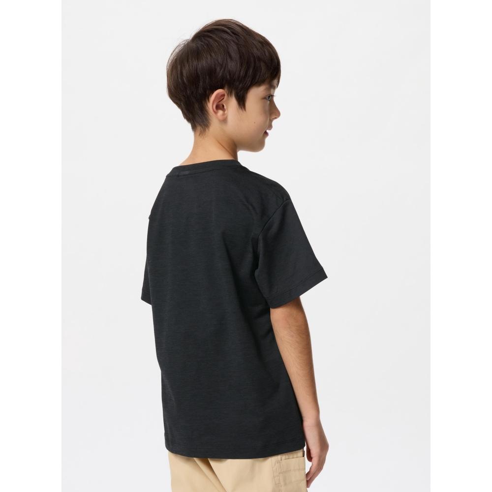 Uniqlo Kids UlTra STreTch Dry Ex Crew Neck T  shorT Sleeve  Black