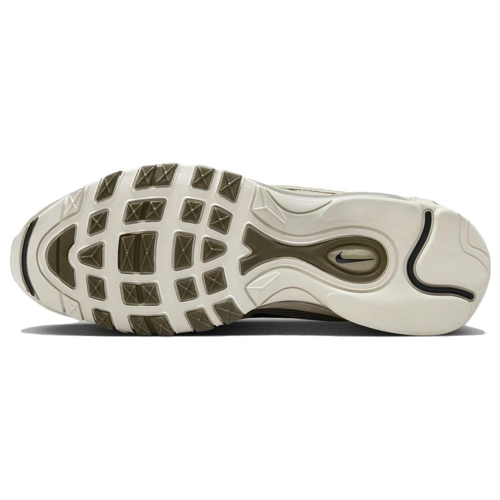 Nike Air Max 97 SE Light Bone Medium Olive Мужские кроссовки Зеленый Нейтрально-Оливковый Черный FB9619-002