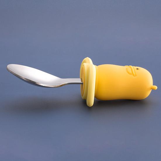 2 шт./компл., детская ложка, вилка, круглая форма, термостойкий пищевой материал, кухонная утварь для кормления детей для дома