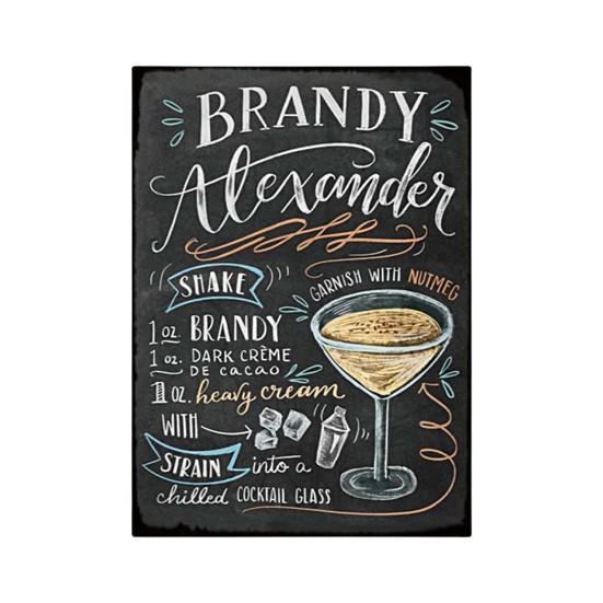 Wall Poster Exquisite Long Lasting Convenient Hanging Smooth Surface Anti-fade DIY Creative Retro European Style Metal Poster