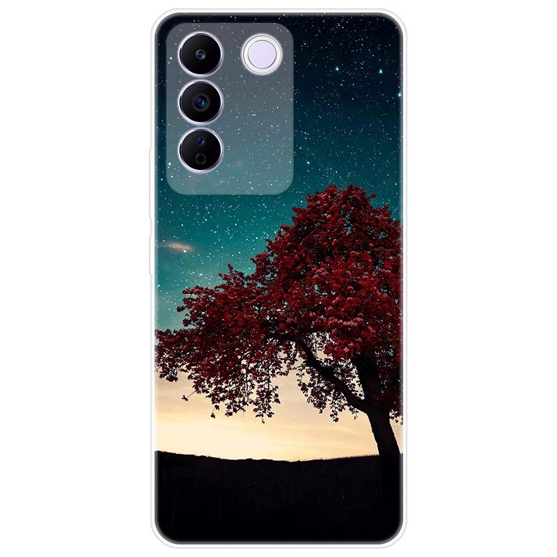 For Vivo V27e V 27e Case Soft Silicone Back Cover Cartoon Phone Case Diversification