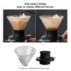 Cone Glass Coffee Dripper,4 Cups Pour Over Coffee Maker, Reusable Coffee Filter Cup,Brewing Accessories for Home Cafe Restaurant