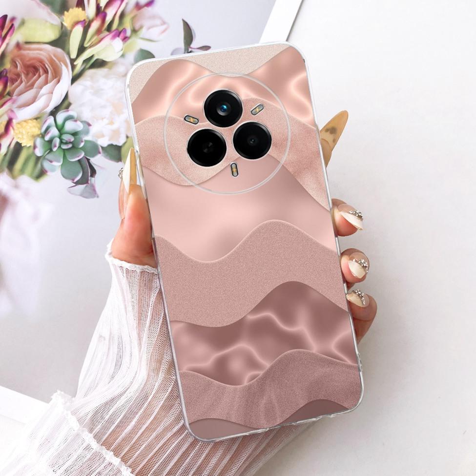Clear Cover For Realme 14 Pro Case RMX5056 Cute Cat Fashion Butterfly Funny Painted Bumper For Real me 14 Pro Casing