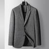 Весна и осень Легкий роскошный деловой трикотажный шерстяной пиджак в западном стиле для среднего и молодого возраста, однотонный пиджак
