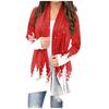 Женская мода повседневное рождественский принт средней длины Slim Fit кардиган пальто