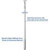Cordless Blind Extension Pole 13"-24" Adjustable Draw Rod & Window Opener Stick for Roller Shades, Zebra Blinds - Multi-Purpose as Curtain Pull Rod