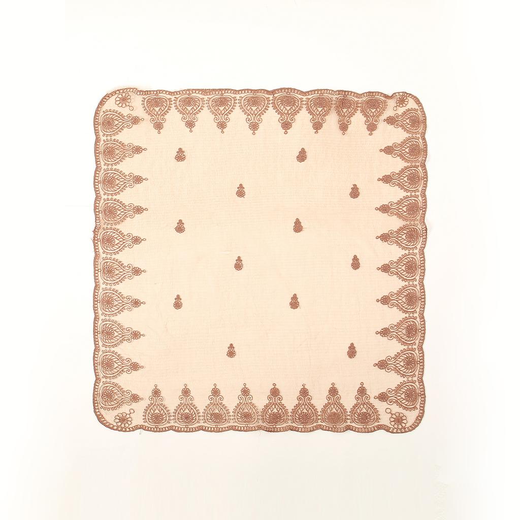 Квадратный шарф из пряжи с цветочной вышивкой, кружевной хиджаб, головной платок, повязка на голову, летняя дышащая бандана для женщин, элегантный тюрбан, обертка для волос