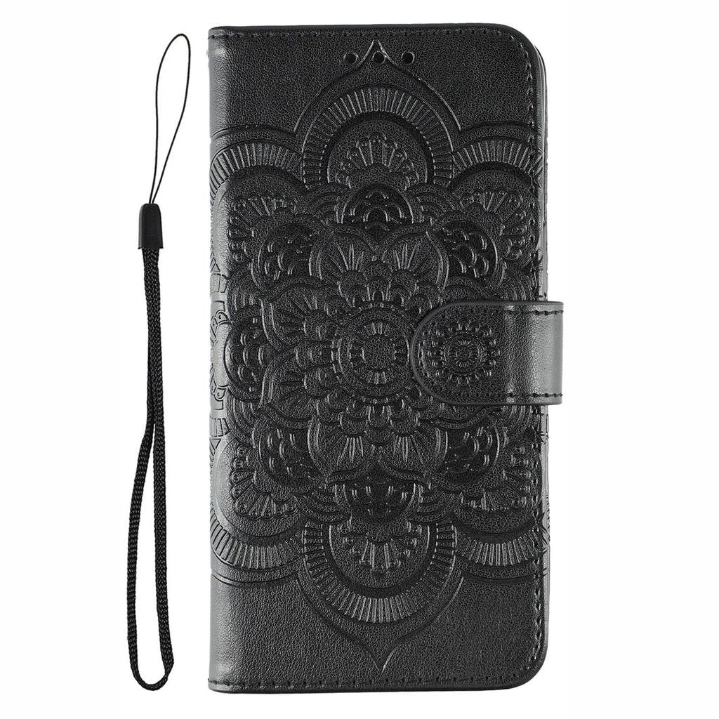 For Xiaomi 15 Pro Case PU Leather Mandala Imprinted Design Wallet Phone Cover