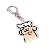 Maltese Cartoon Dog Acrylic Keychain - Cute Student Backpack Pendant