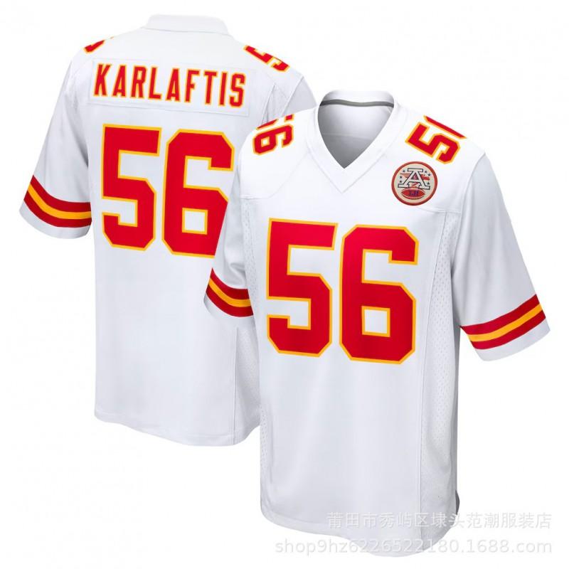 Kansas City Chiefs Football Jersey 15 Mahomes 87 Kelce Embroidered Sports Team Uniform