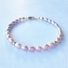 Натуральный Aa +розовый фиолетовый рис в форме пресноводного жемчуга 925 пробы стерлингового серебра золотого цвета ювелирный браслет