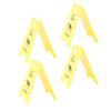 4PCS Cat Vomit Sign Water Resistant ABS 3D Printed Funny Cat Vomit Warning Sign Decoration for Cat Lovers