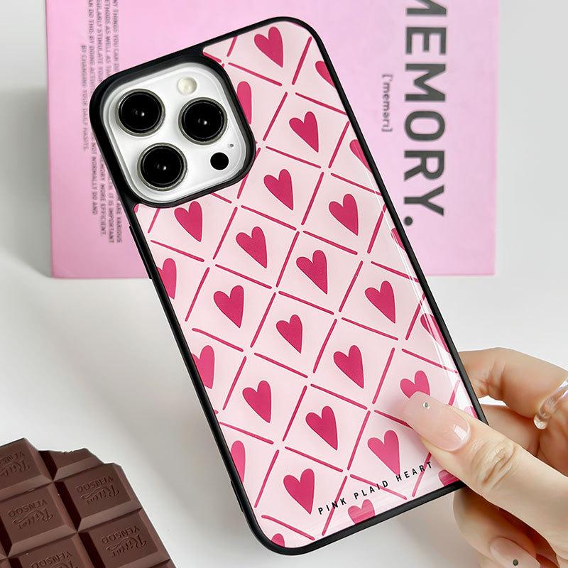 Чехол для iPhone 15 14 из смолы, совместимый и подходящий для 13/12/11promax /xsmax/xr 7/8plusSE Huawei mate60 Peach Heart