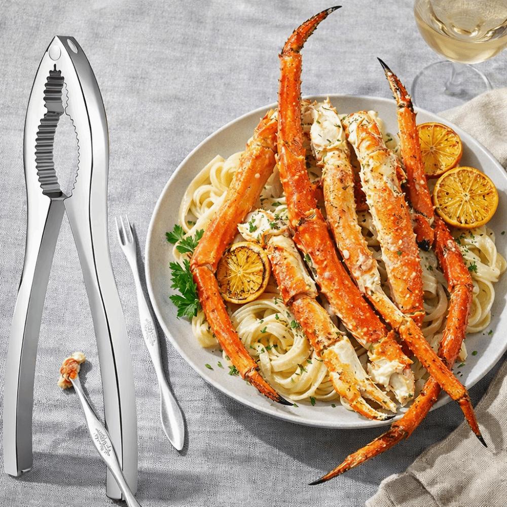 3Pcs/Set Stainless Steel Lobster Crackers and Picks Set Multi-functional Crab Tong Home