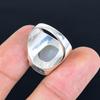 Серебряное мужское кольцо с радужным лунным камнем | Серебро 925 пробы | Драгоценный камень формы «кушон» | Серебряные украшения | Серебряное кольцо в подарок ему, мужское кольцо