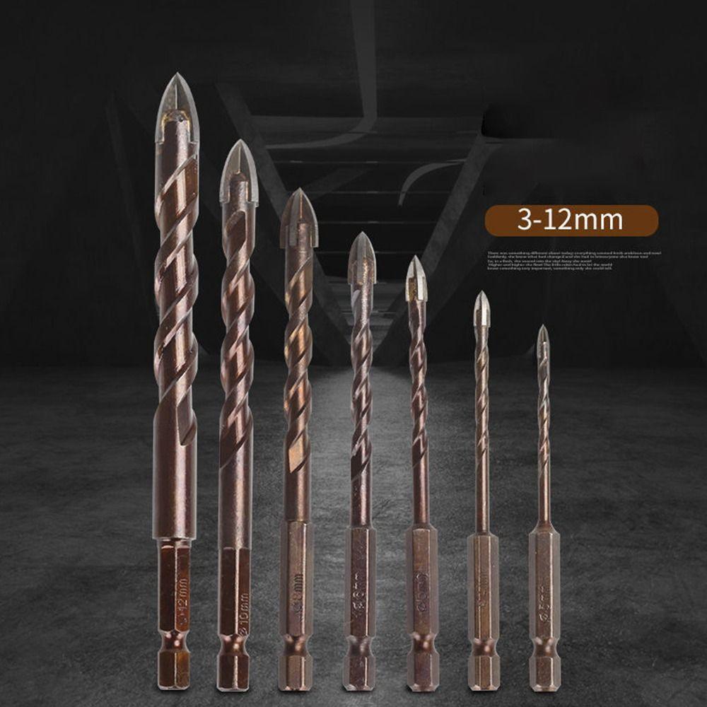 Треугольный инструмент Метрический композитный метчик Крестовой шестигранник Набор сверл для плитки Резка Сверление Полировка