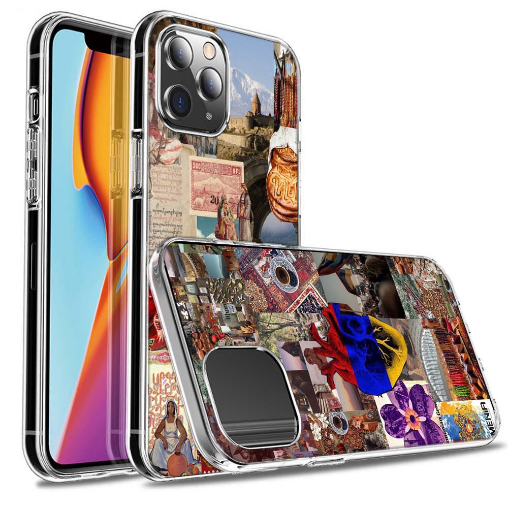 Флаг Армении Паспорт АРТ Чехол для телефона Для iPhone 16E 15 Pro 14 Plus 17E 16 17 Pro Max Air 11 12 13 Mini Ударопрочный Capa Милый C