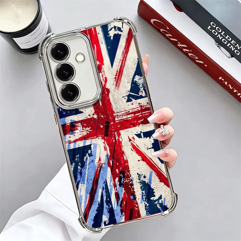 Флаг Великобритании Union Jack Англия Мягкий чехол для телефона для Samsung A17 A27 A07 A37 A57 A16 A56 A15 A55 A14 A54 A13 A53 A26 A36 A25 A35 A24 A