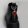 Эмаль, роза, сердце, ботинки martin, аксессуары, держатель, готический глаз дьявола, пряжка для обуви, ювелирные изделия, подвеска из темного металла
