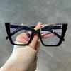 Vintage Cat Eye Glasses Transparent Lens Computer Glasses Jelly Color Frame For Women-Fashion Glasses Eye Protection