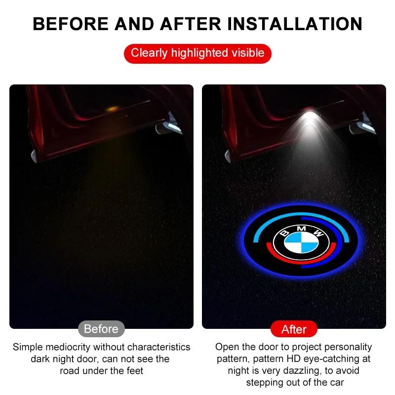 LED Car Door Logo Projector Emblem Welcome Light Ffor BMW E90 E91 E92 E60 E61 F11 F10 F07 E63 E64 F12 F13 F30 E87 F20 Accessories