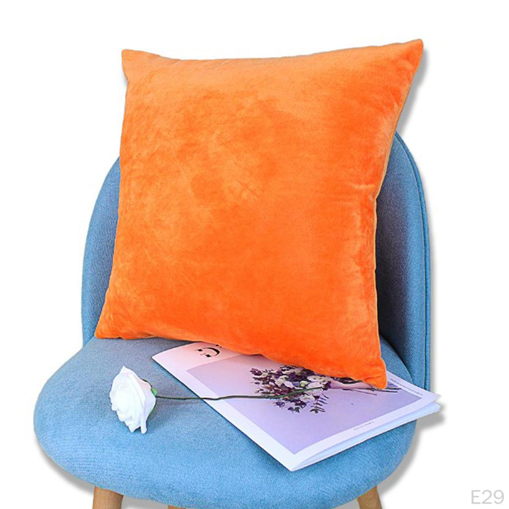 Чехол Бархатный Чехол для Подушки Дивана Однотонный Наволочка для Подушки Автомобиля Постельное белье Наволочка и