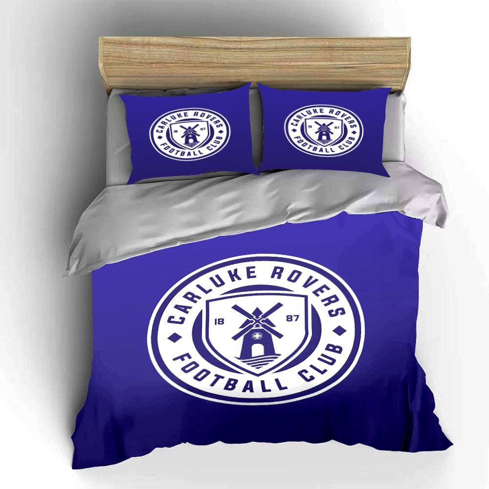 "Blue Carluke Rovers Bedding Set" Bedding Duvet Cover Set Duvet Cover Pillowcases (1 * Duvet Cover 2 * Pillowcases, without duvet insert)
