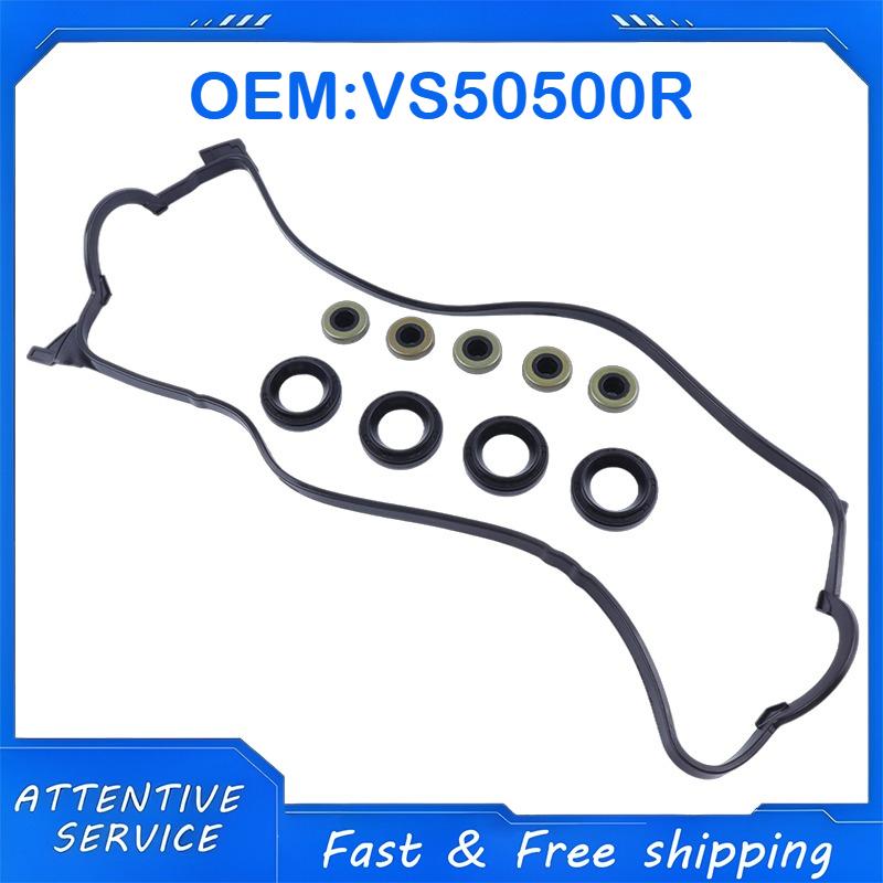 VS50500R Engine Valve Cover Gasket For Honda Civic Del Sol Si 1.6L 151990Cc Sohc L4 16 Valve Vtec Eng D16Y8 1996-1997