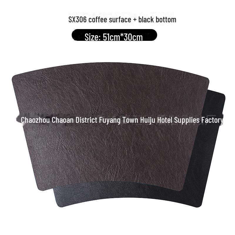 Двусторонние кожаные плейсматы в скандинавском стиле: Нескользящие, водонепроницаемые, теплоизоляционные подкладки для столов дома и в отеле