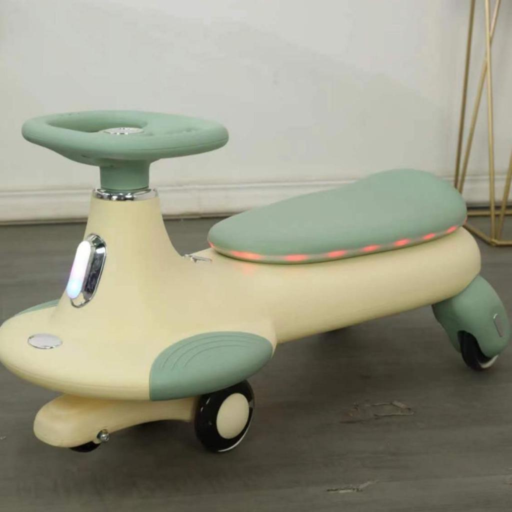 Бесшумный самокат-твистер для детей 1-6 лет - Конструкция против опрокидывания с универсальными колесами