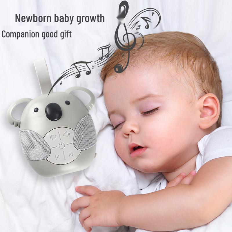 Koala Lullaby White Noise English Music Box: Soothing Baby Crib Mobile & Rattle