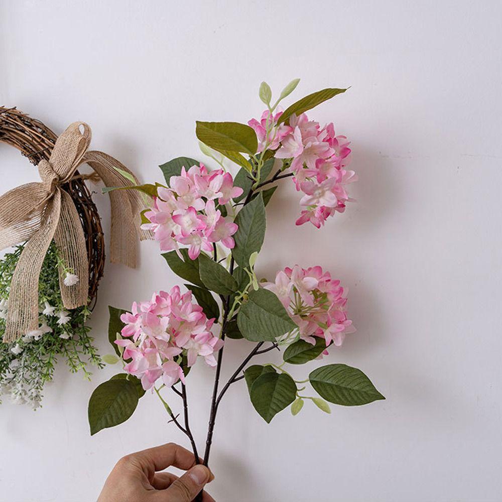 Элегантная шелковая ветка сирени, цветок с эффектом реального прикосновения, искусственный цветок, декор для сада на открытом воздухе