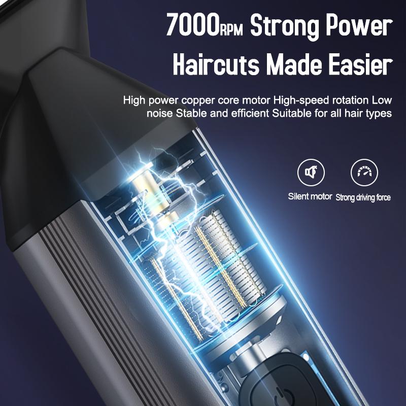 Новая магнитная машинка для стрижки волос с лезвиями, многофункциональная электрическая машинка для стрижки волос 6 в 1, бритва, набор для удаления волос в носу